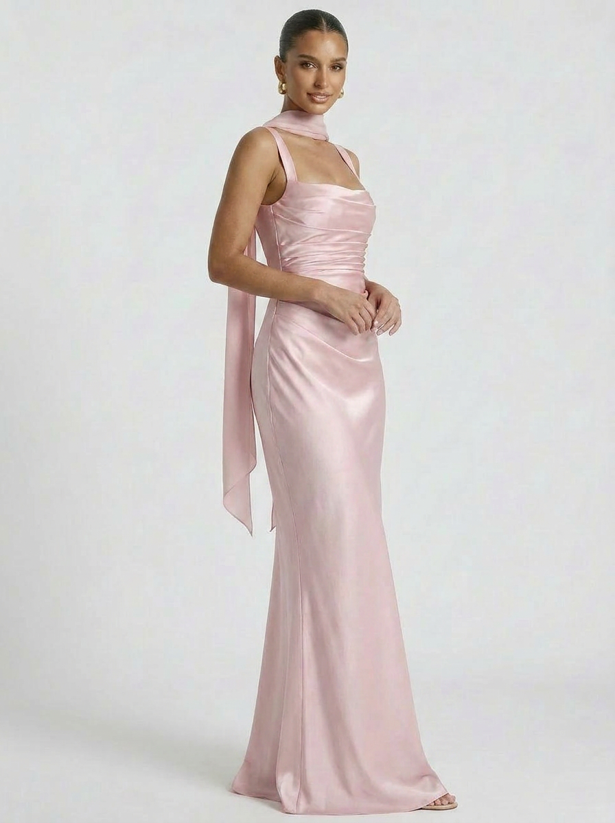 Solenne Scarf Maxi Dress