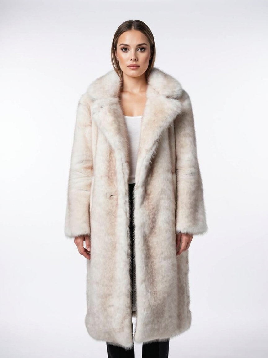 Luxe Oversized Faux-Fur Winter Coat