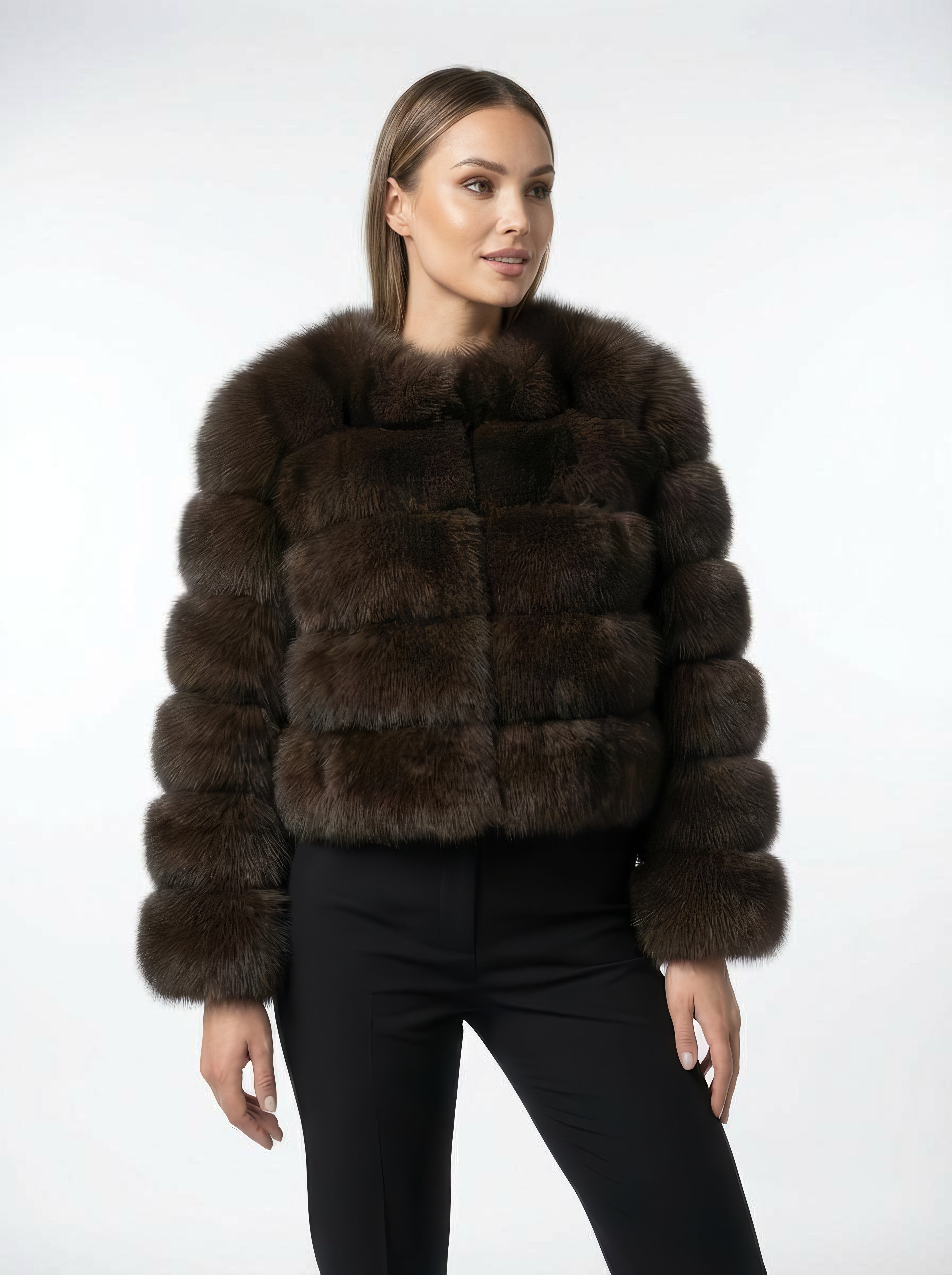 Luxe Faux Fur Crop Jacket
