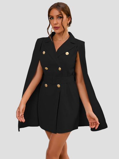 Cape Blazer Dress