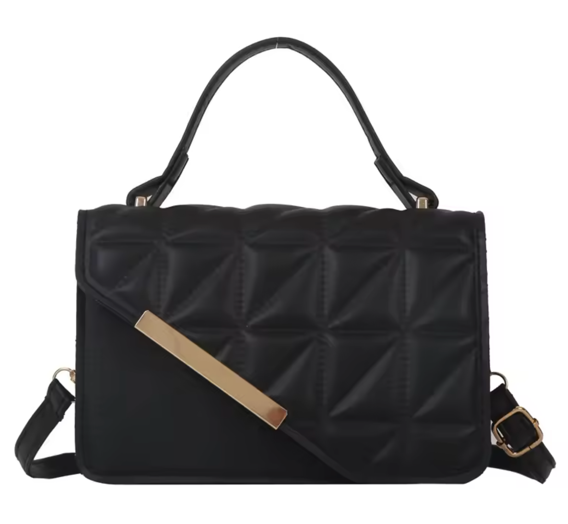 Quilted Top-Handle Bag