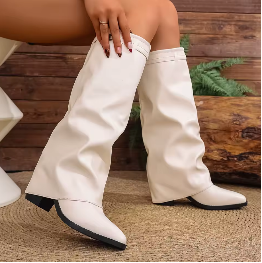 Elegant Slouch Knee-High Boots