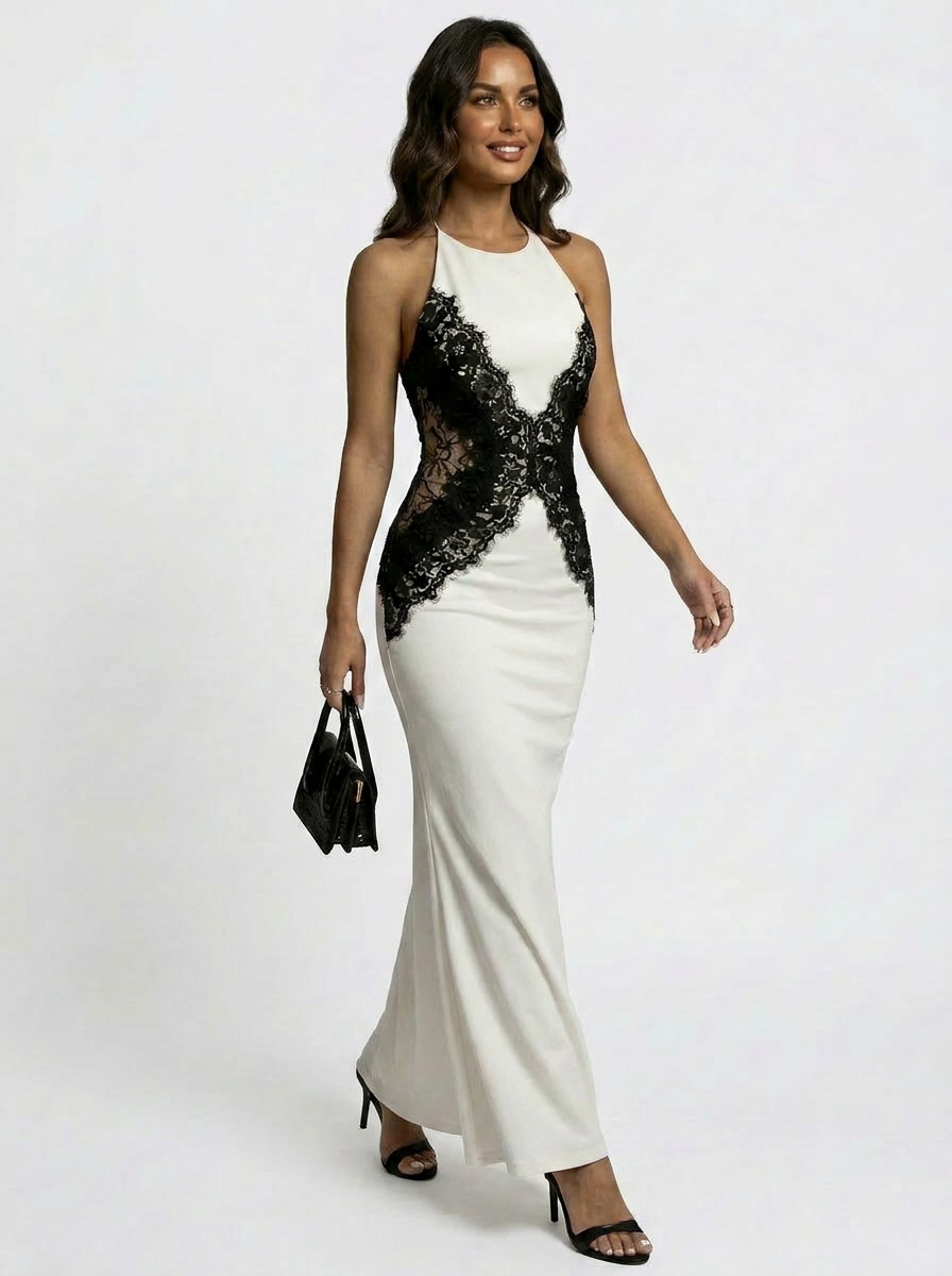 Celestine Lace Contour Gown