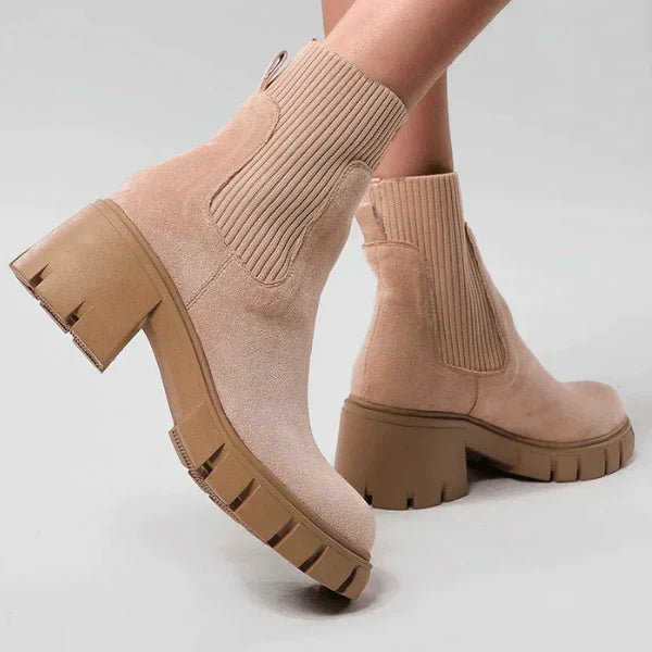 Chunky Heel Ankle Boots