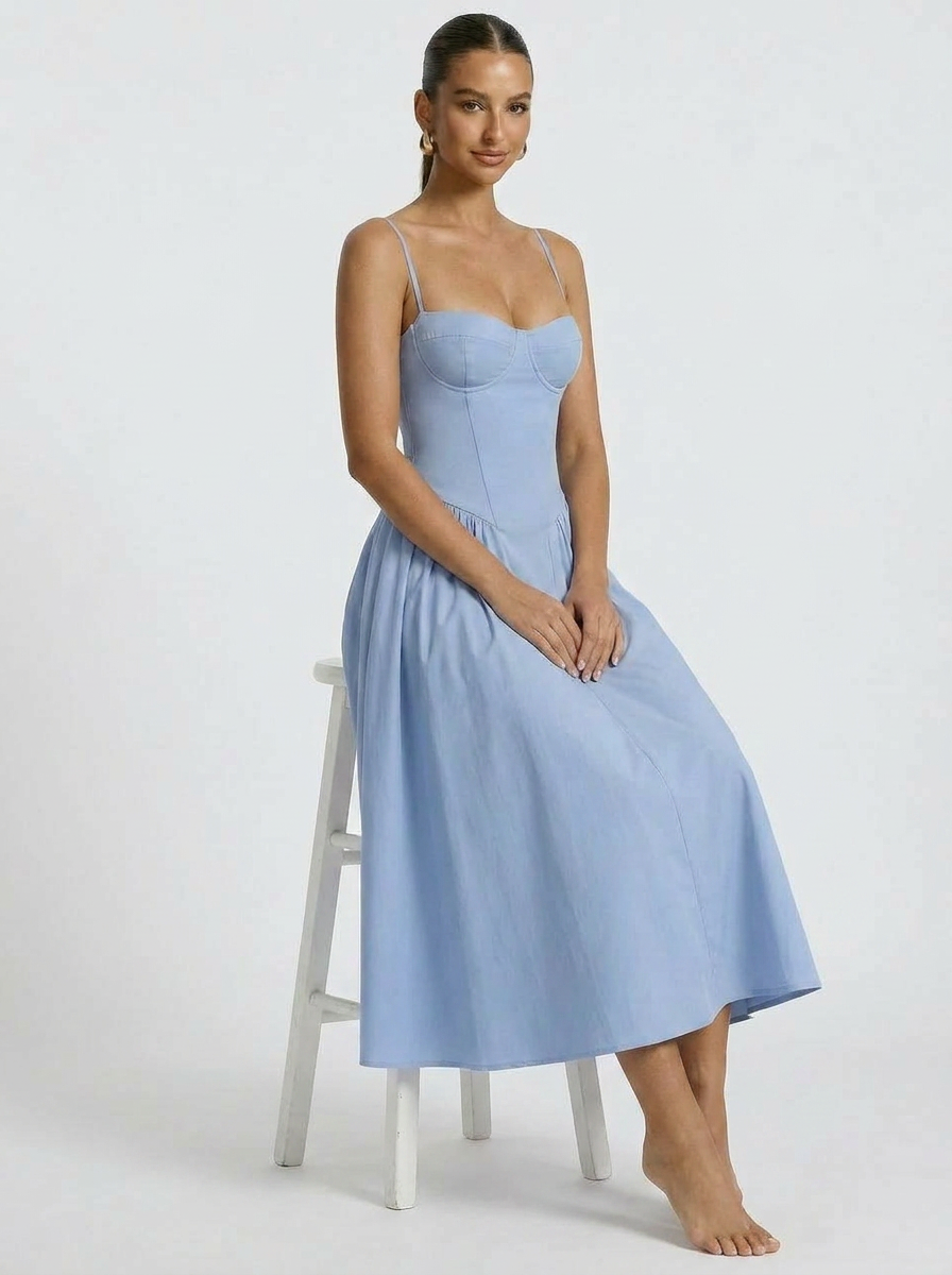 Elaria Corset Midi Dress
