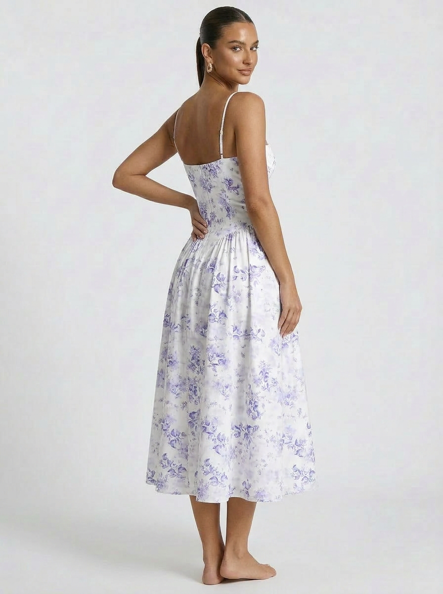 Elaria Corset Midi Dress