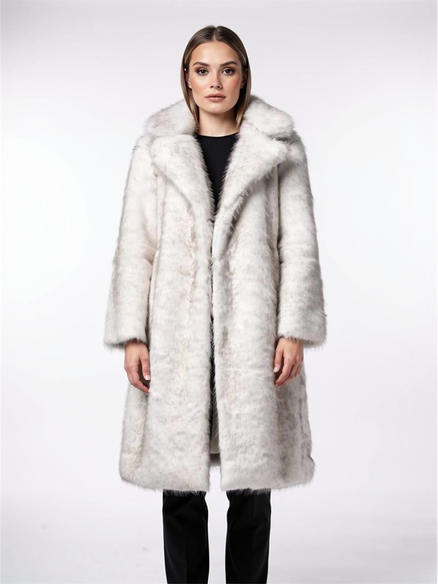 Luxe Oversized Faux-Fur Winter Coat