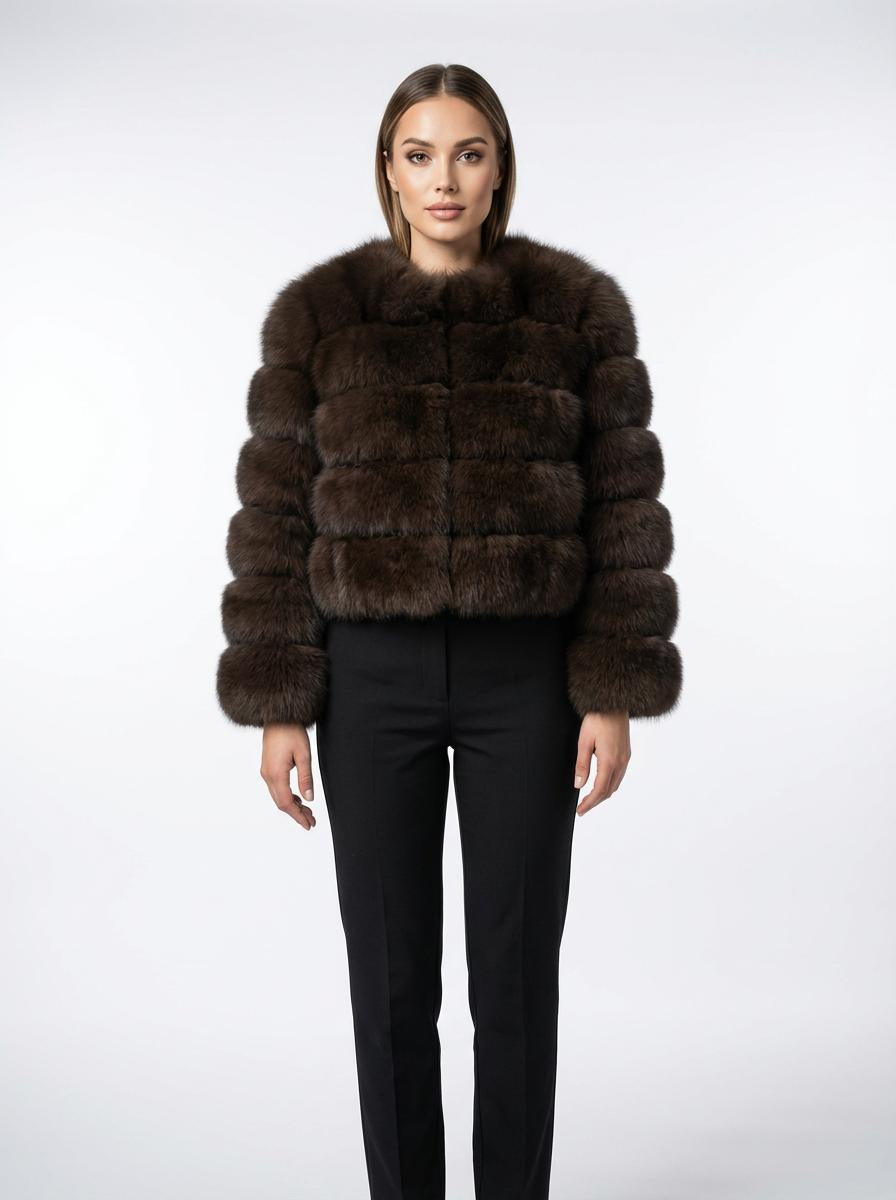 Luxe Faux Fur Crop Jacket
