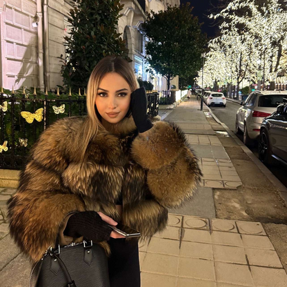 Luxe Faux Fur Crop Jacket