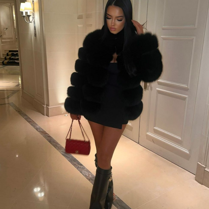 Luxe Faux Fur Crop Jacket