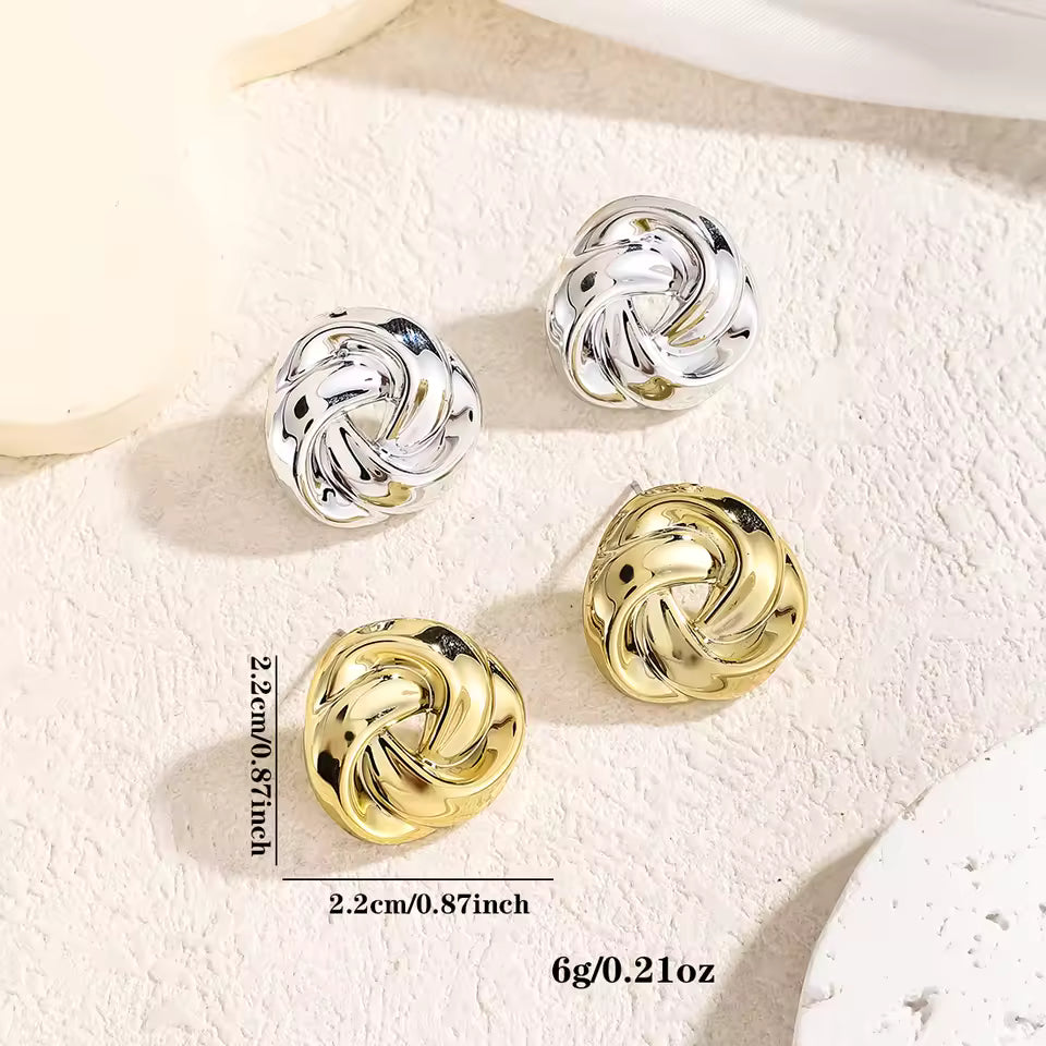 Classic Knot Stud Earrings