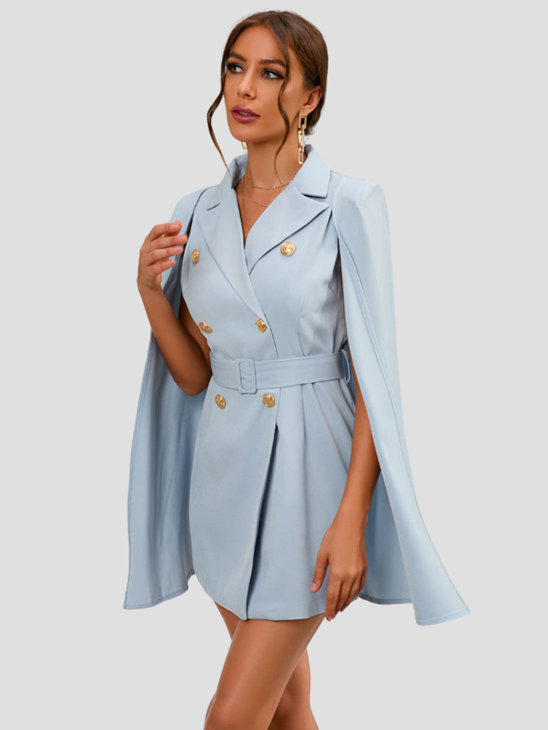 Cape Blazer Dress