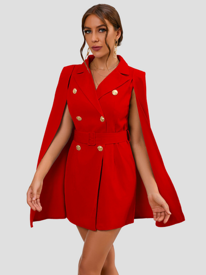 Cape Blazer Dress