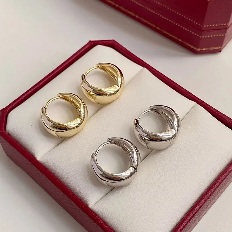 Teardrop Huggie Earrings