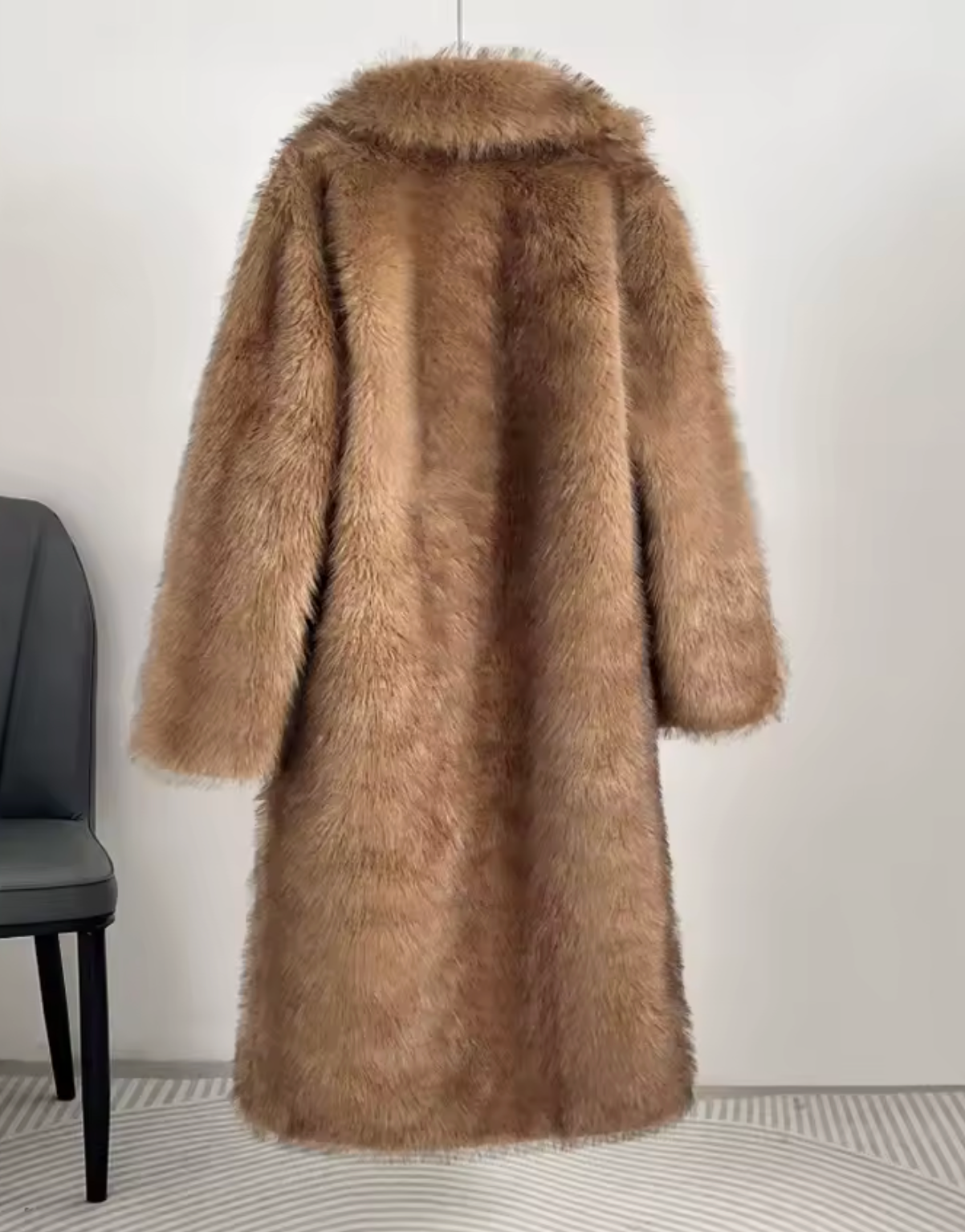 Luxe Oversized Faux-Fur Winter Coat