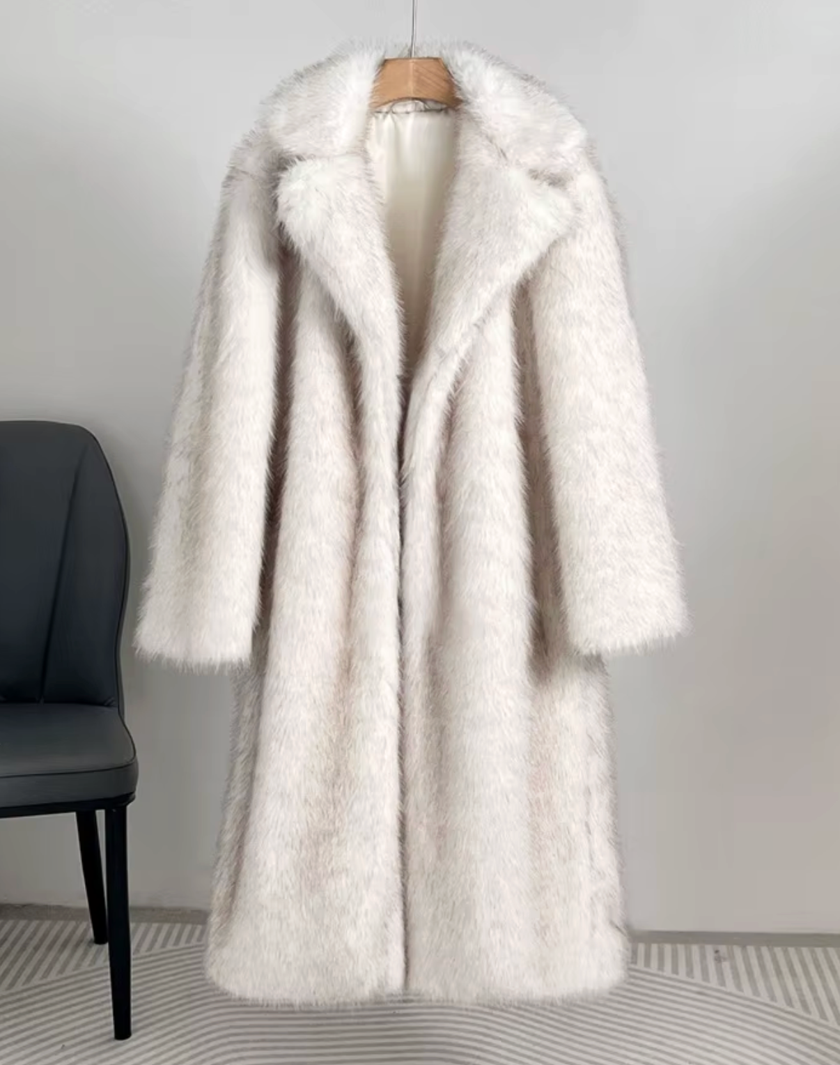Luxe Oversized Faux-Fur Winter Coat