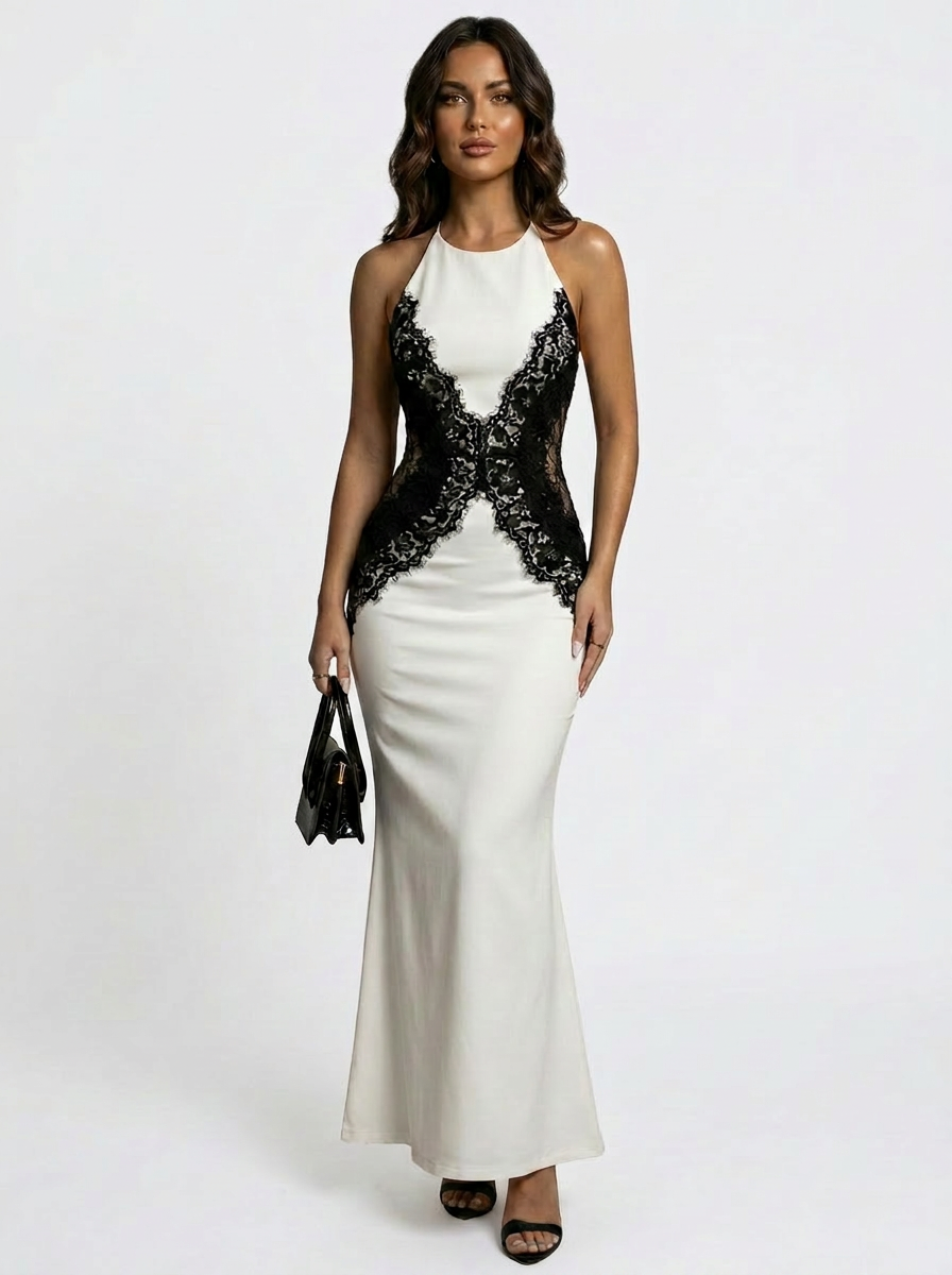 Celestine Lace Contour Gown