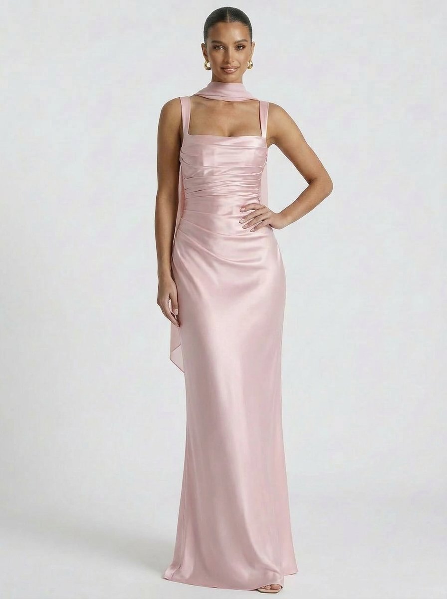 Solenne Scarf Maxi Dress