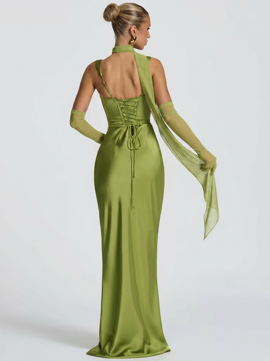 Solenne Scarf Maxi Dress
