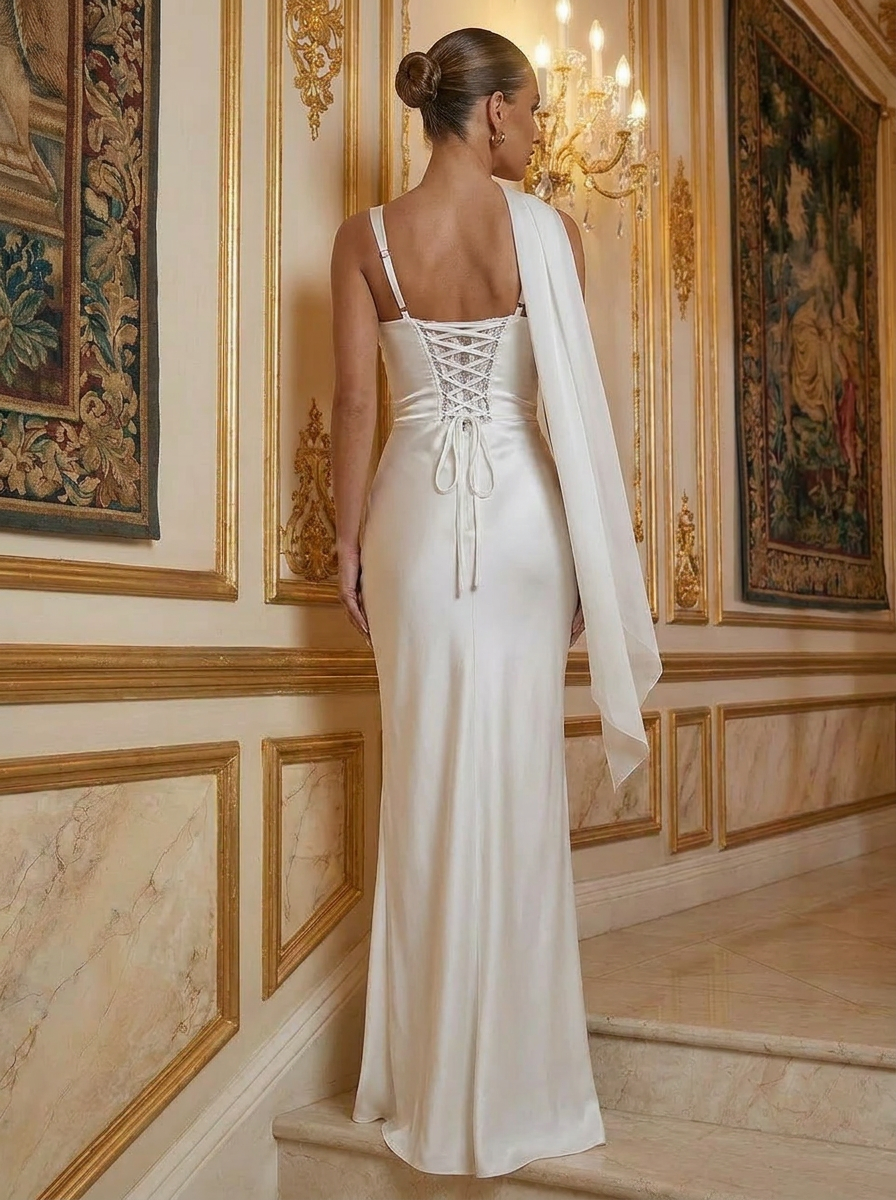 Solenne Scarf Maxi Dress